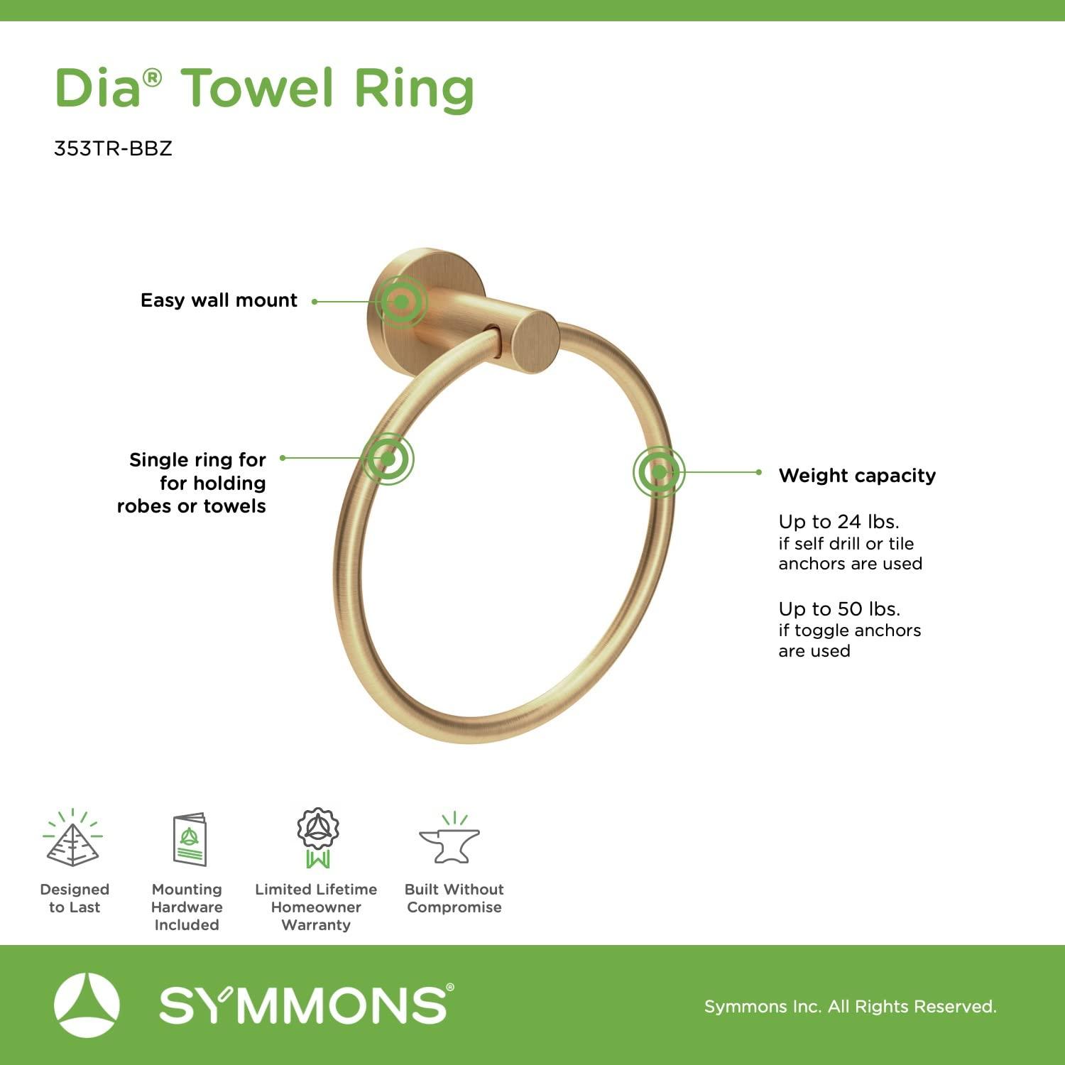 Symmons Dia 4 Piece Bath Accessory Hardware Set 35AC4BUNDLEBBZ