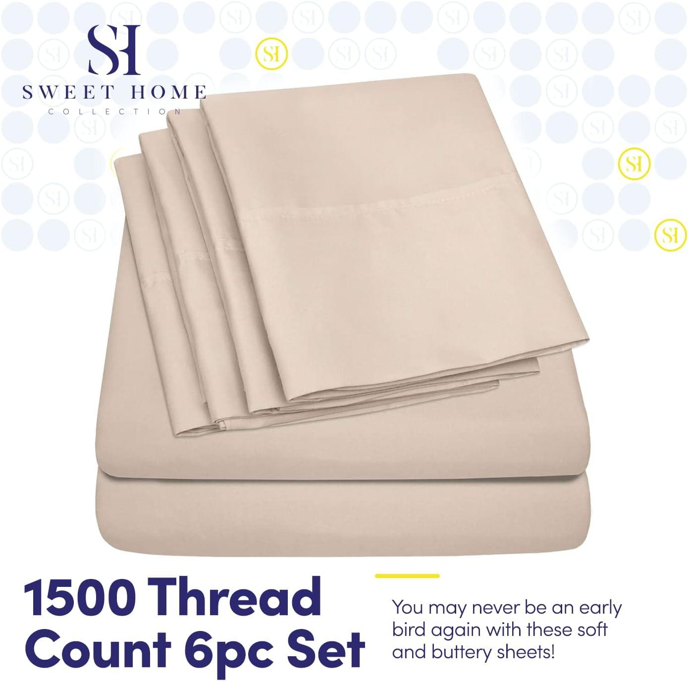 Luxurious Soft Microfiber Sheet Set with Bonus Pillowcases