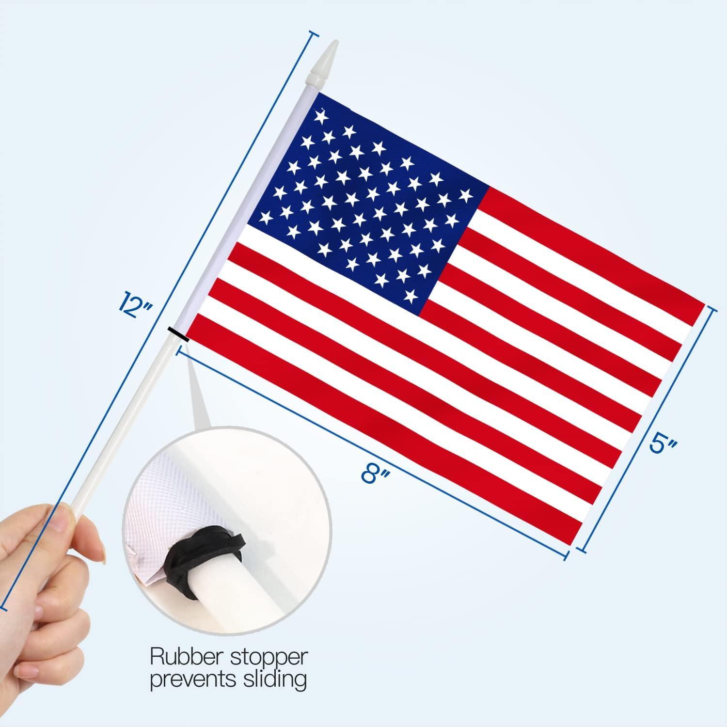 American Miniature Polyester 5 x 8 in. Flag Set