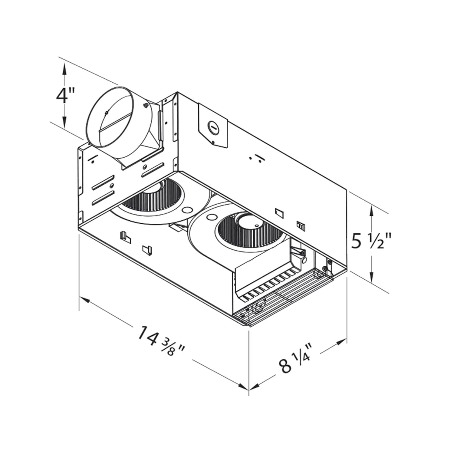 Delta Radiance 80 CFM White Exhaust Bath Fan with Heater