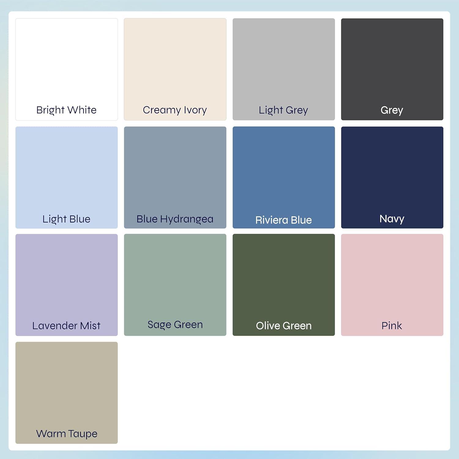 Queen Sheets Set, 100% Organic Cotton Percale, Blue Hydrangea Bed Sheets by California Design Den