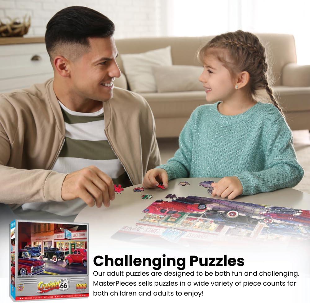 MasterPieces 1000 Piece Jigsaw Puzzle - Main Street Muscle - 19.25"x26.75"