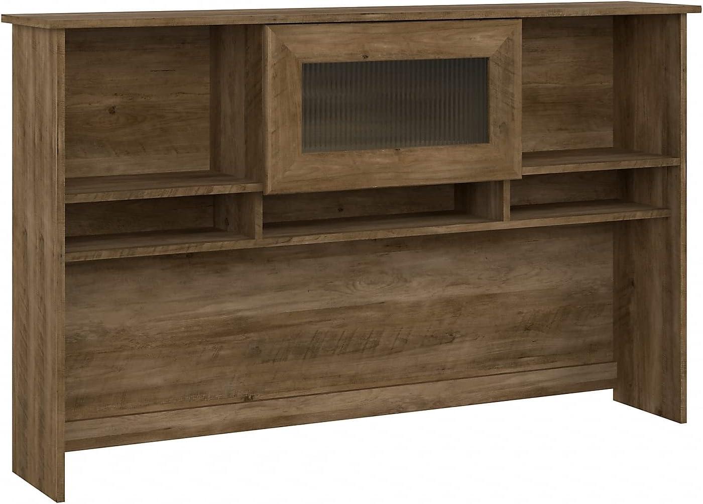 Cabot Modern 60W Hutch with Storage, Fits L Desk or Corner Desk (sold separately) in Reclaimed Pine