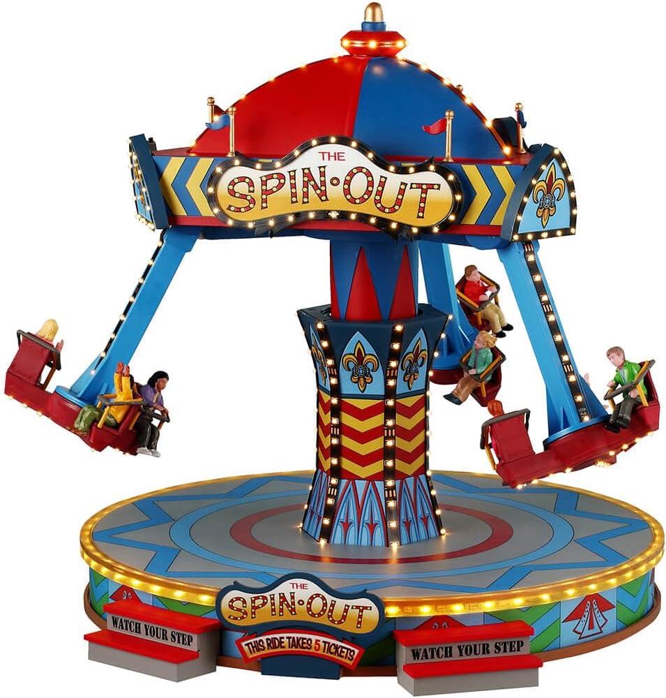 The Spin Out Carnival Ride with Adaptor and Lights