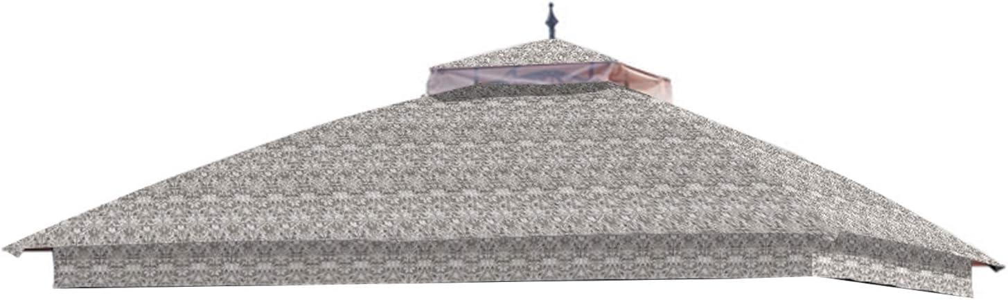 Garden Winds Replacement Canopy Top Cover for the GT Steel Finial Gazebo -Standard 350 - Damask Beige