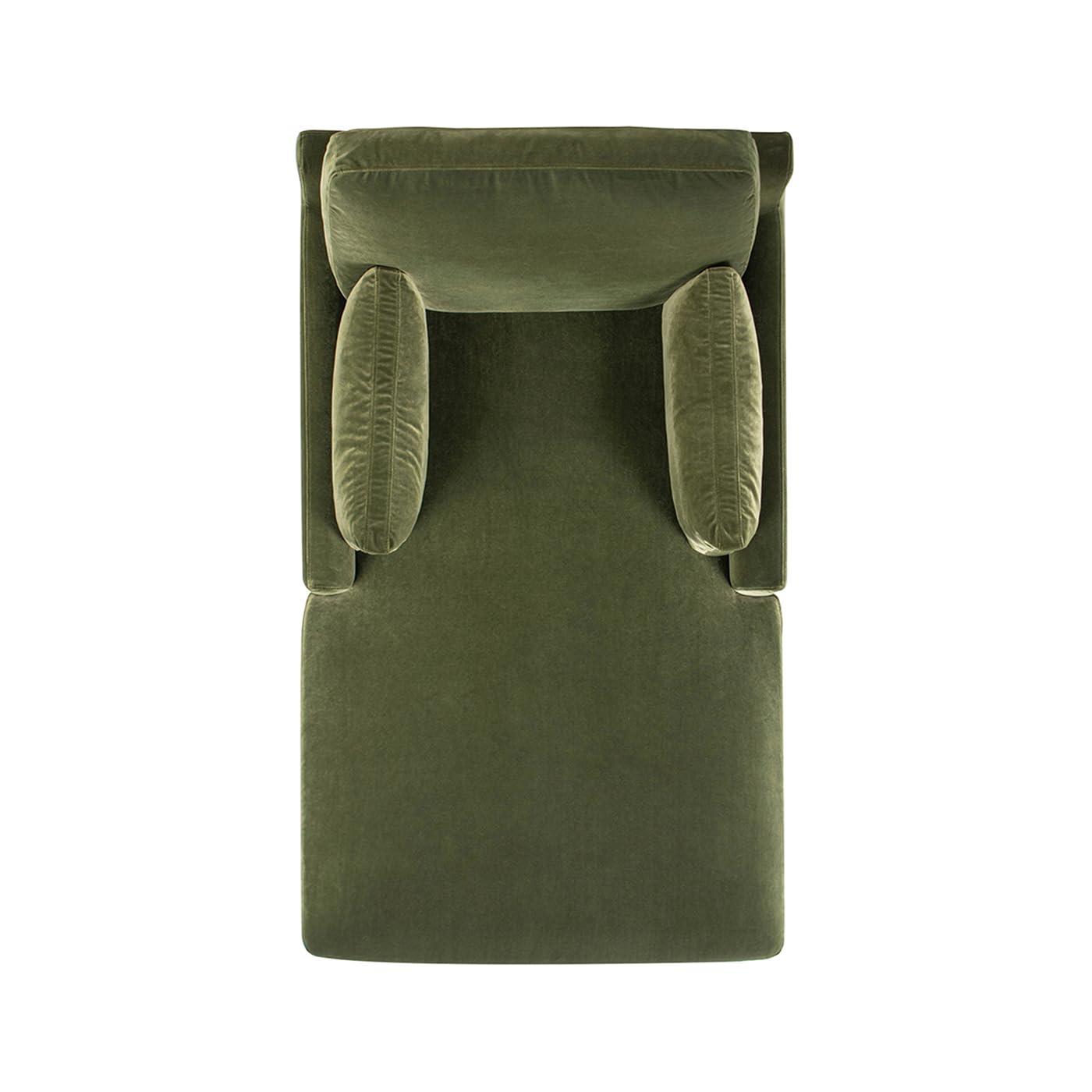 Jennifer Taylor Home Pasadena Modern Farmhouse Chaise Lounge Chair, Olive Green