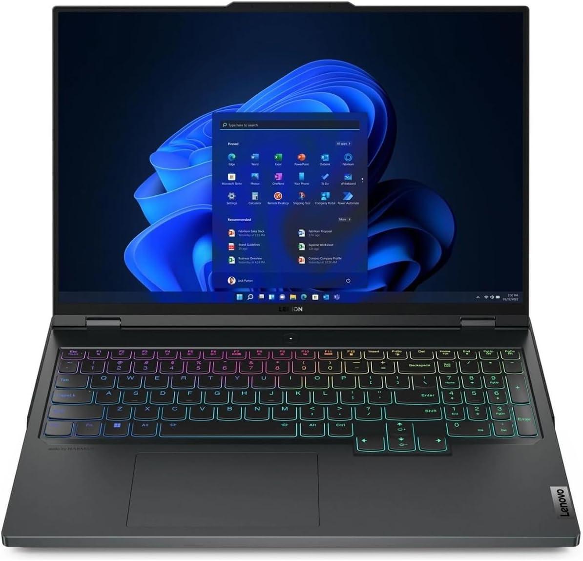 Lenovo Legion Pro 7 16IRX9H 83DE - Intel Core i9 - i9-14900HX / up to 5.8 GHz - Win 11 Pro - GeForce RTX 4090 - 32 GB RAM - 1 TB SSD NVMe x 2 - 16" IPS 2560 x 1600 (WQXGA) @ 240 Hz - Gigabit Ethernet - Wi-Fi 6E, Bluetooth - eclipse black - kbd: US English - with 3 Years Legion Ultimate Support with Onsite