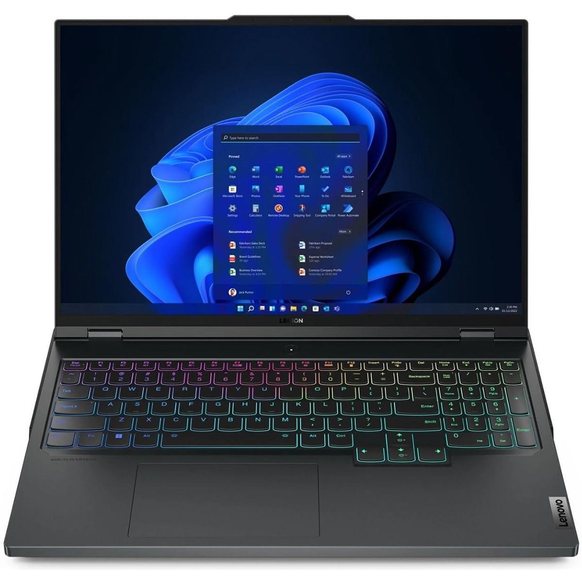 Lenovo Legion Pro 7 16IRX9H 83DE - Intel Core i9 - i9-14900HX / up to 5.8 GHz - Win 11 Pro - GeForce RTX 4090 - 32 GB RAM - 1 TB SSD NVMe x 2 - 16" IPS 2560 x 1600 (WQXGA) @ 240 Hz - Gigabit Ethernet - Wi-Fi 6E, Bluetooth - eclipse black - kbd: US English - with 3 Years Legion Ultimate Support with Onsite