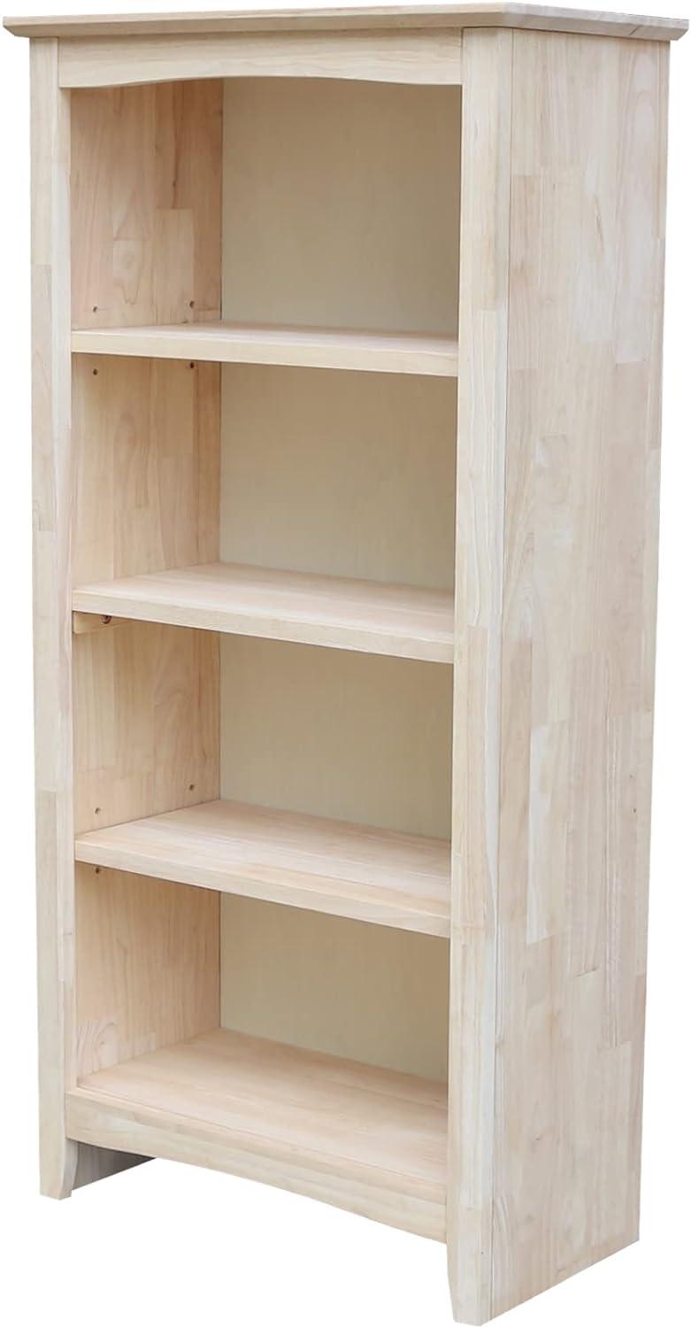 48"x24" Shaker Bookcase Unfinished - International Concepts