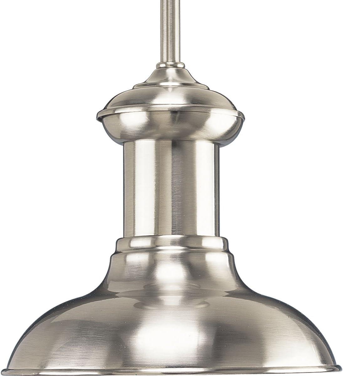 Brookside Vintage-Inspired Mini Pendant in Brushed Nickel