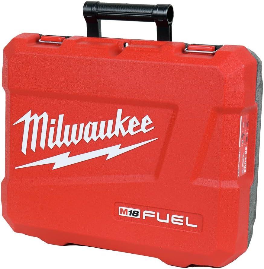 Milwaukee M18 Fuel 1/2" 18V Brushless Hammer Drill Driver 2804-22 with (2) 5Ah Batteries, Charger, & Tool Case