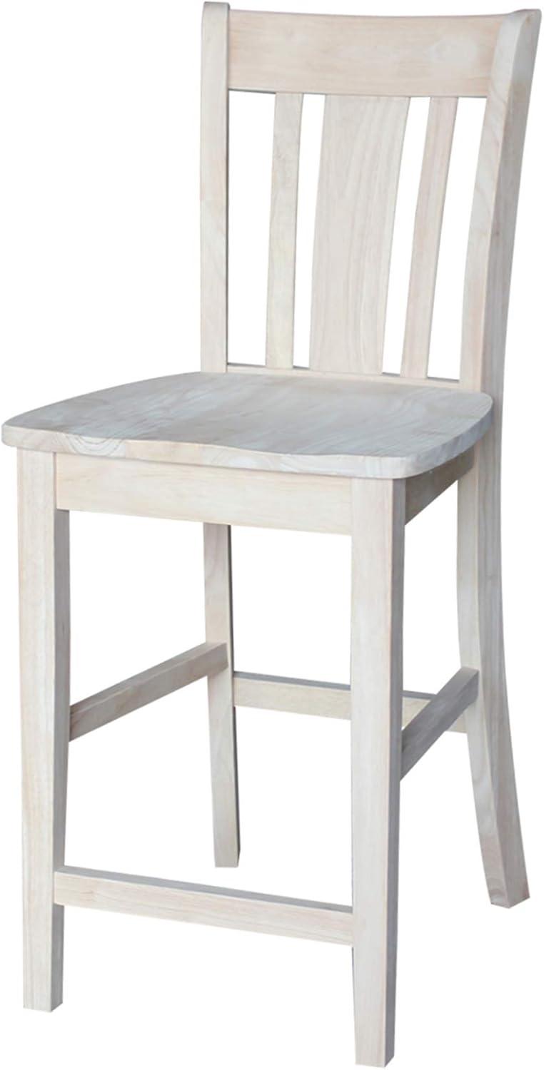 San Remo Unfinished Wood Counter Height Stool