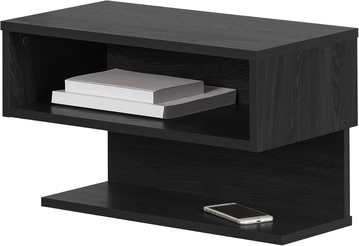 Fusion Floating Nightstand Gray Oak