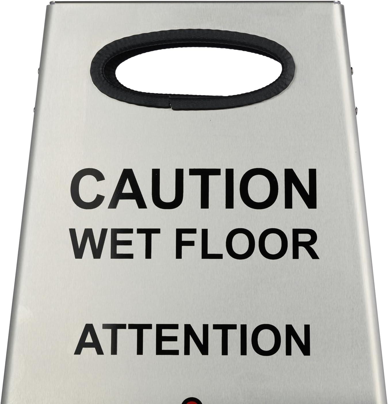 Stainless Steel Wet Floor Sign
