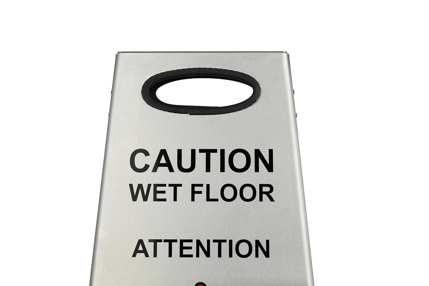 Stainless Steel Wet Floor Sign