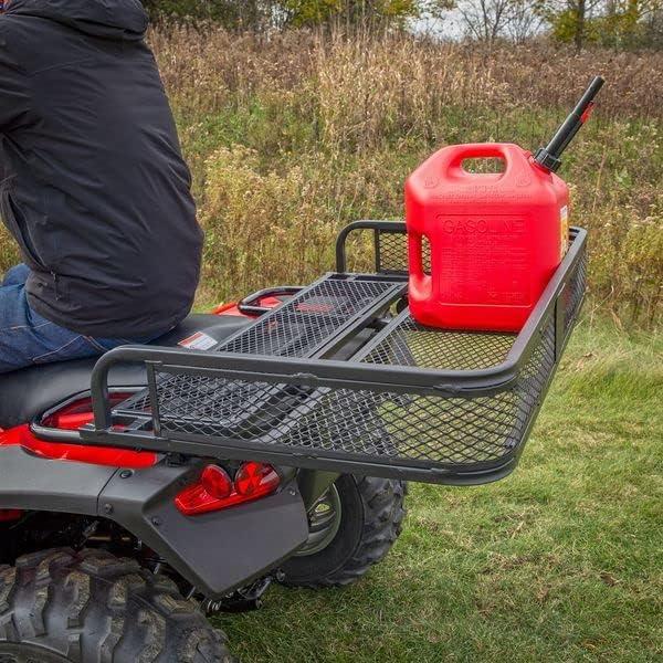 Black Widow Universal Deluxe Steel Mesh ATV Rear Rack Basket