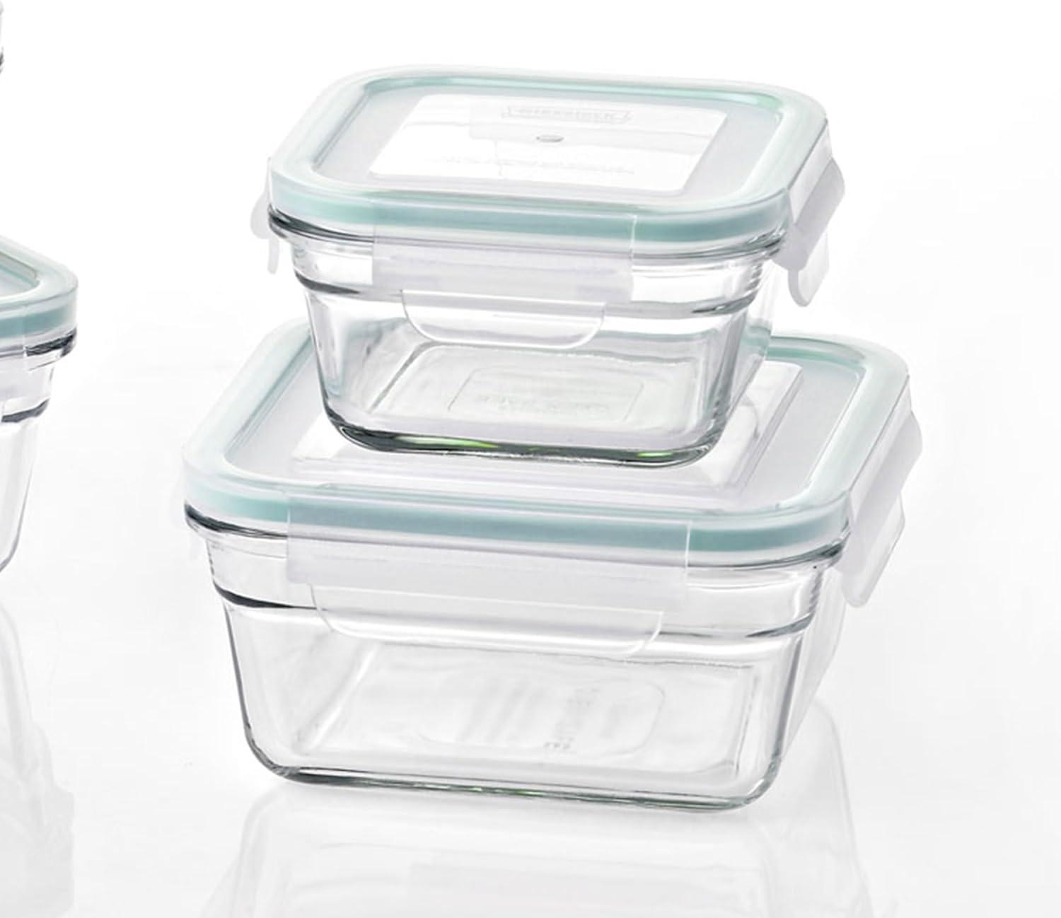 Glasslock Oven and Microwave Safe Glass Food Storage Containers 10 Piece Set