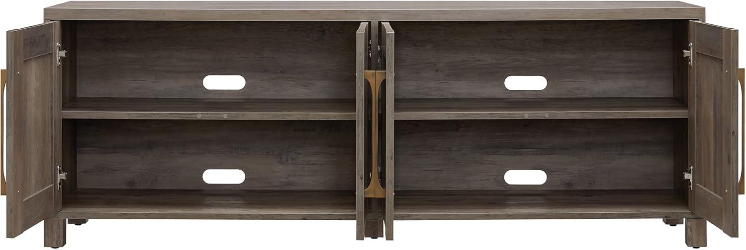 Evelyn&Zoe Chabot Rectangular TV Stand for TV's up to 75", Gray Oak