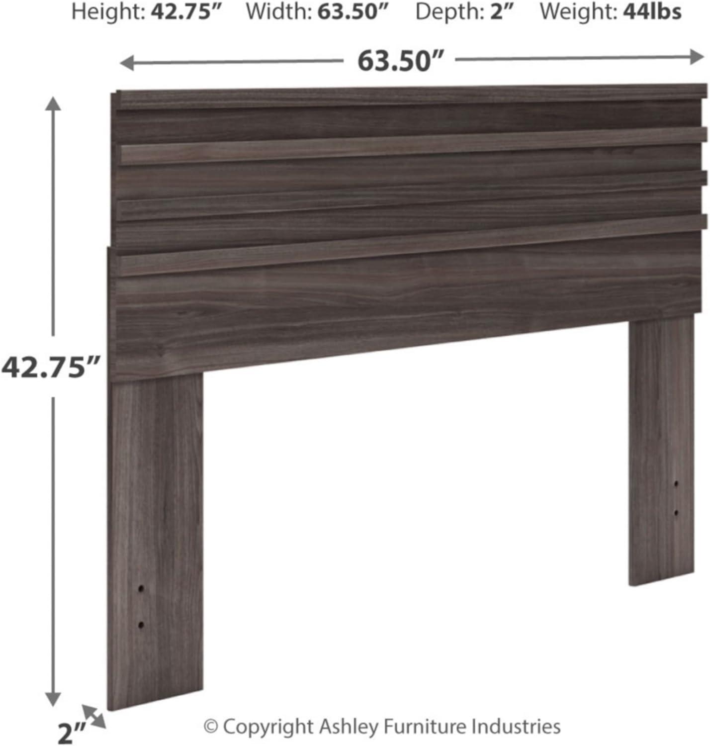 Queen Brymont Panel Headboard Dark Gray - Signature Design by Ashley: Laminated Wood, 50.98" Height, Box Spring Required