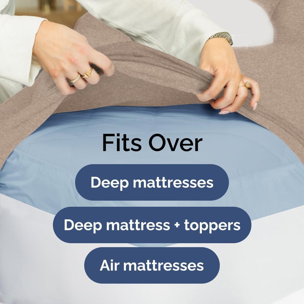 CGK Linens 6 Piece Extra Deep Pocket Ultra Soft & Cooling Sheet Set