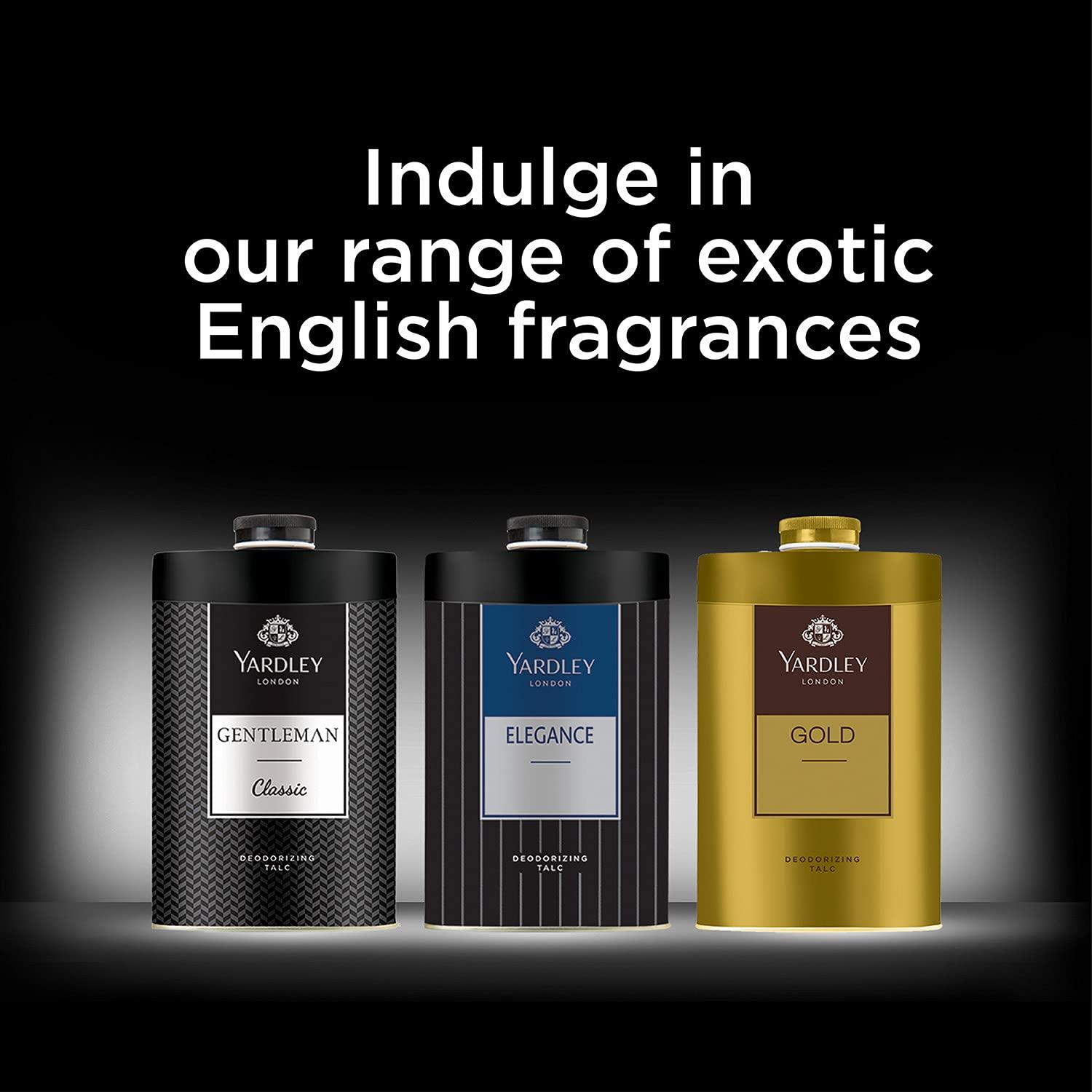 Yardley London Gold Perfumed Talc, 250 gm 8.8 oz