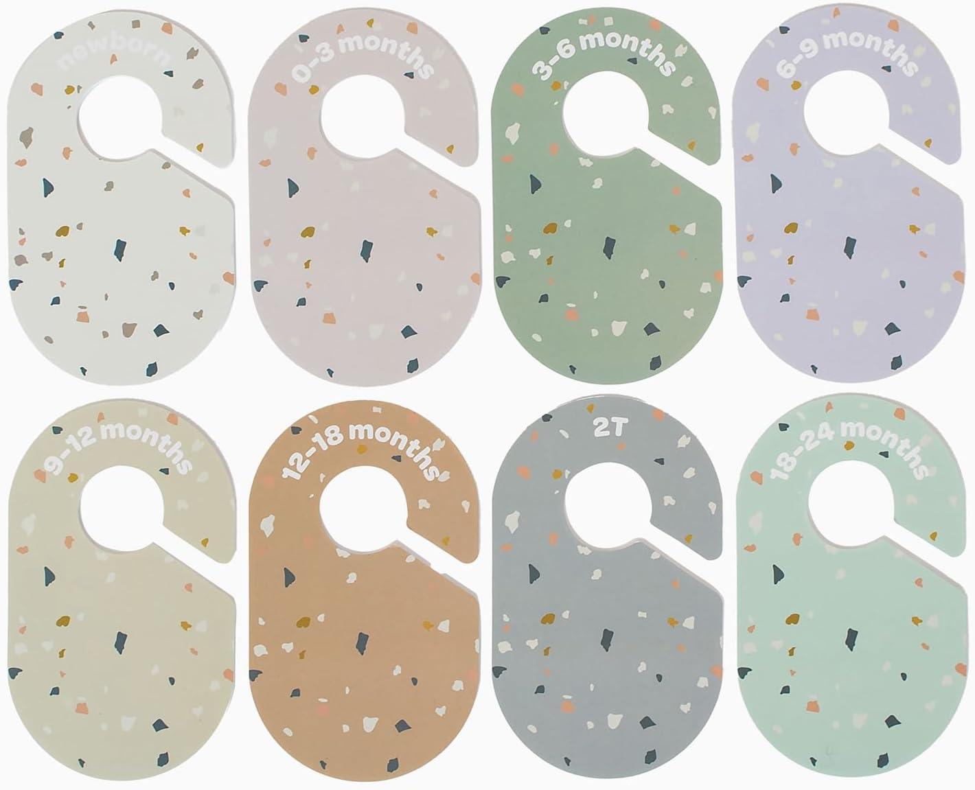 3 Sprouts Baby Closet Dividers (Newborn To 24 Months) – Pack Of 8 - Terrazzo