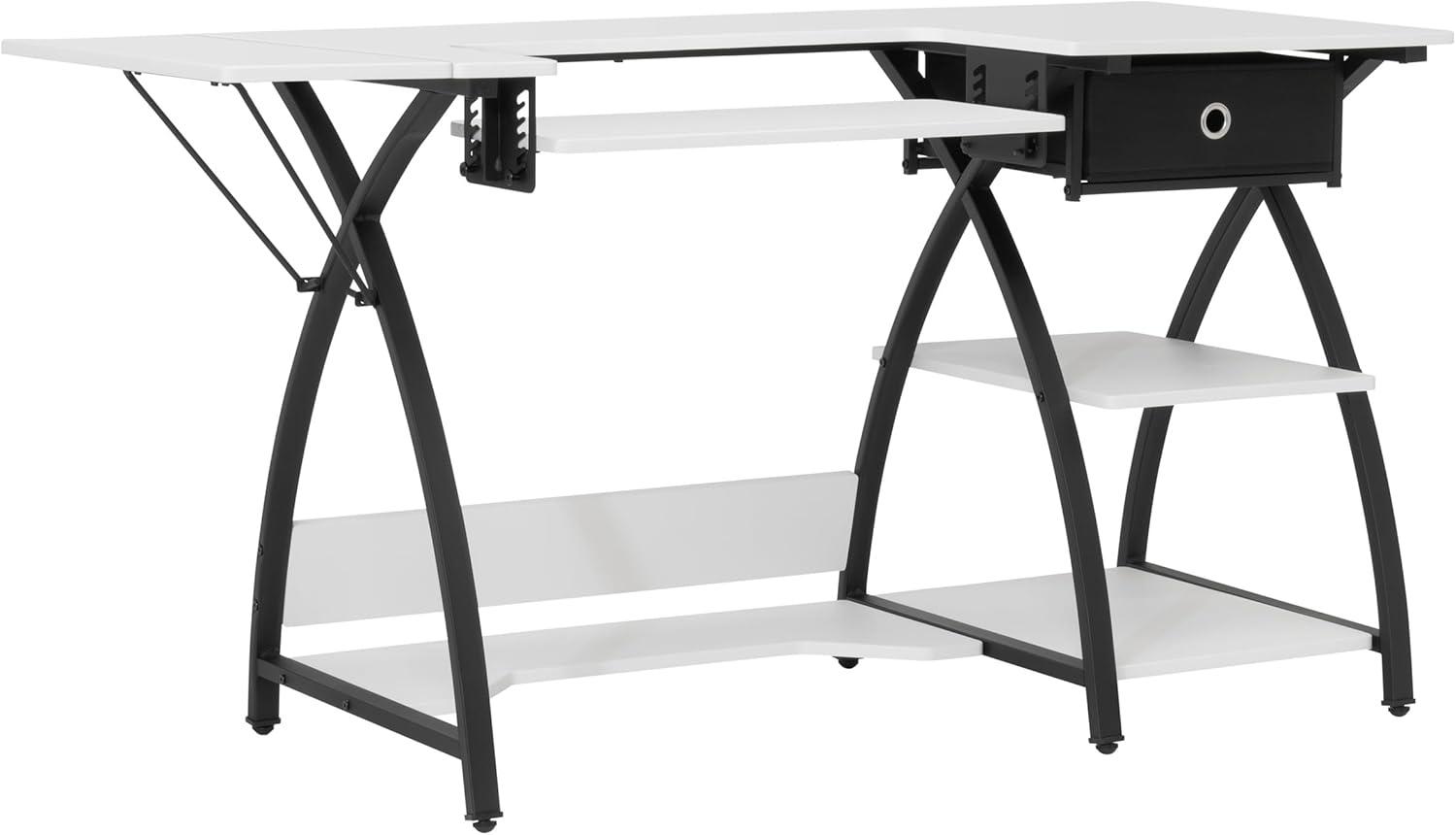 Comet Plus Hobby/Office/Sewing Desk: Adjustable for Crafts, Foldable Design - Sew Ready