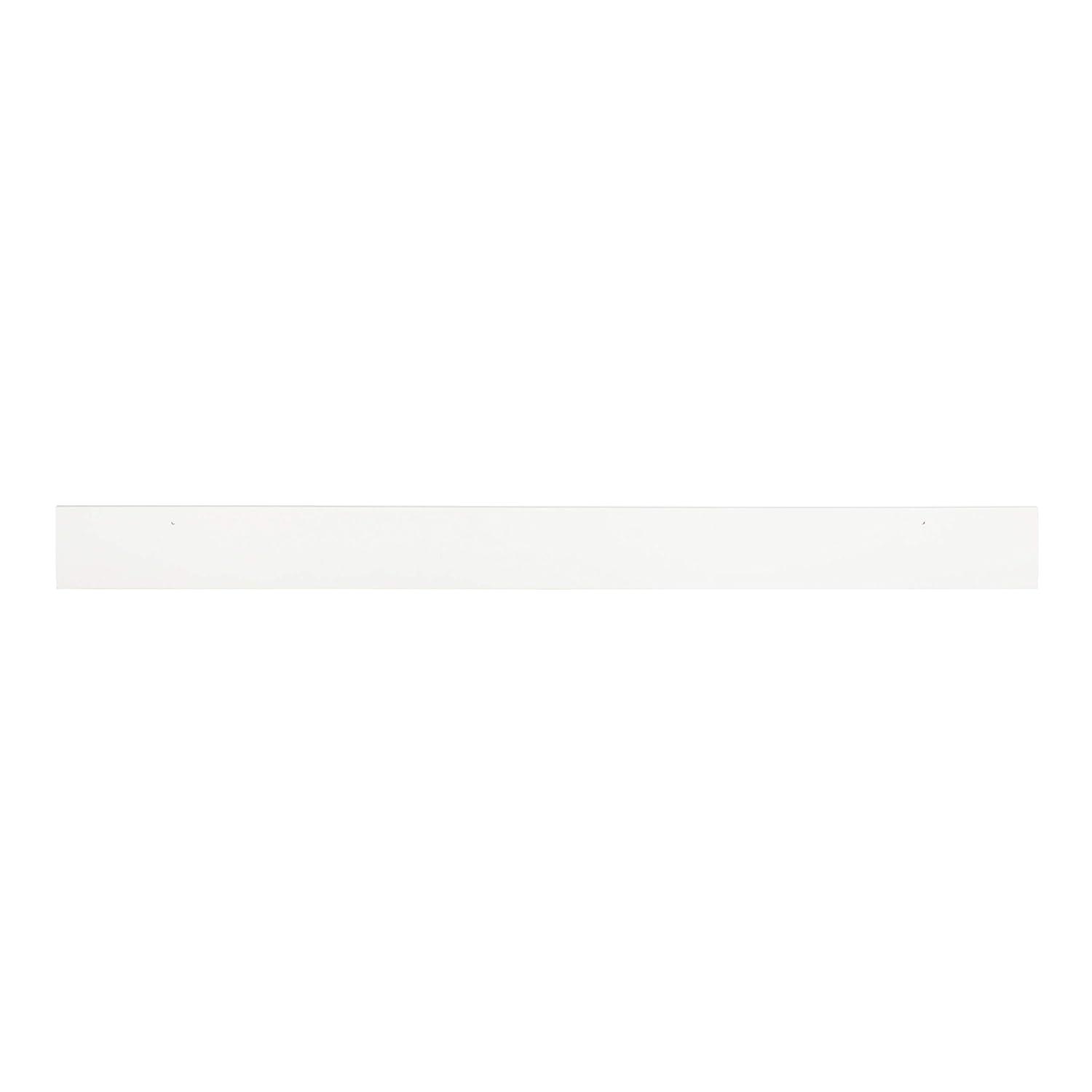 Kate & Laurel All Things Decor 3" x 42" Levie Wooden Picture Ledge Wall Shelf White: No Assembly, Wood Frame, Decorative Storage