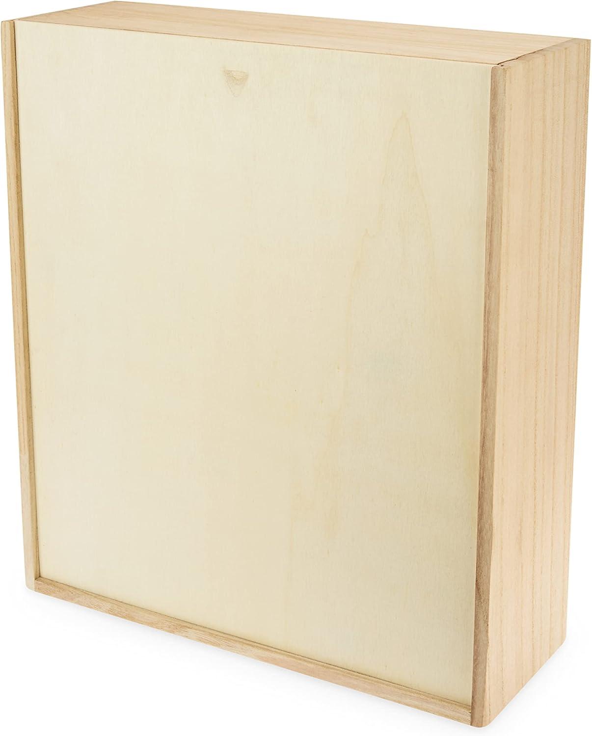 Twine 3-Bottle Wood Wine Box
