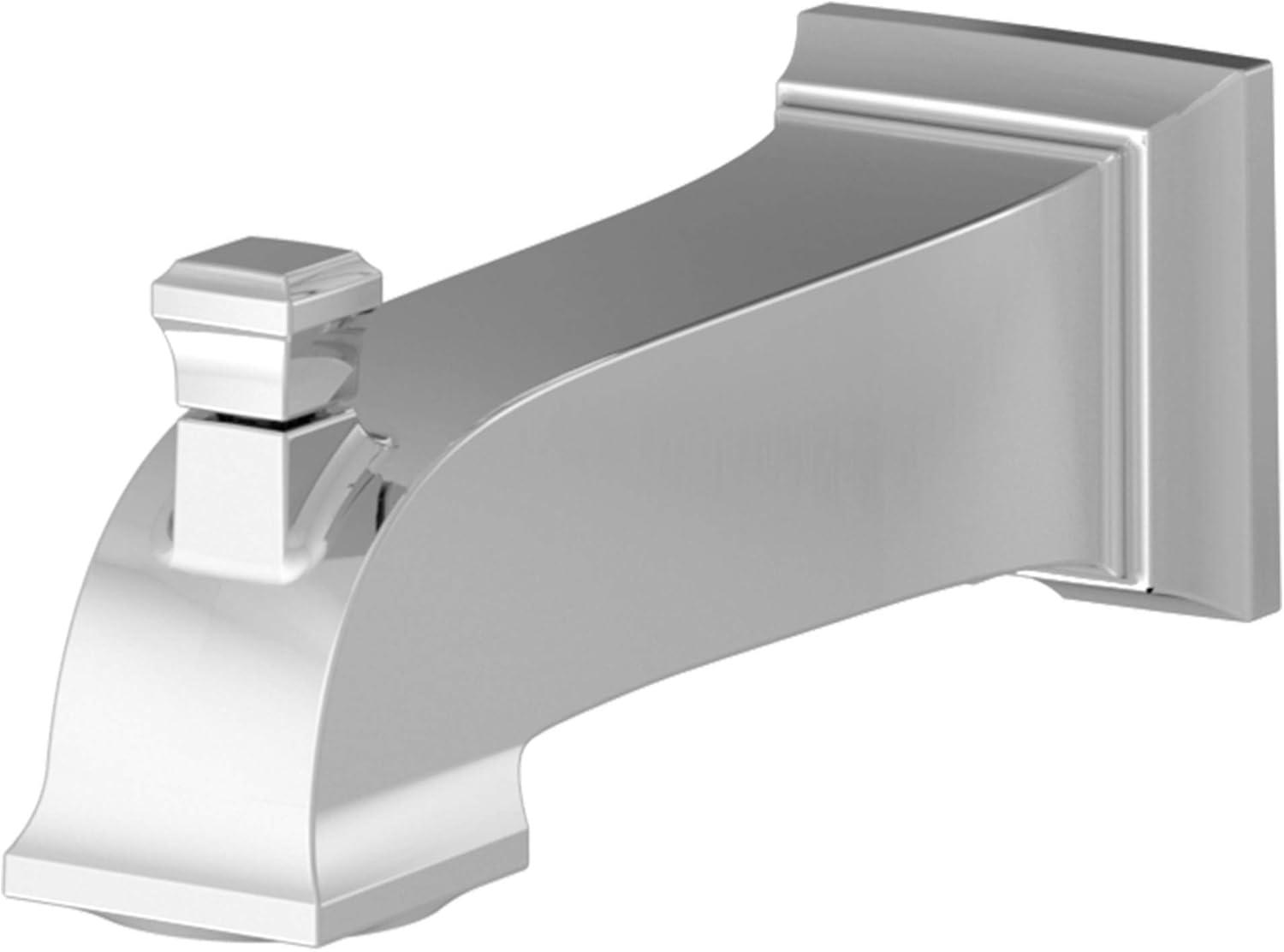 Polished Chrome Wall Mounted Tub Spout with Diverter