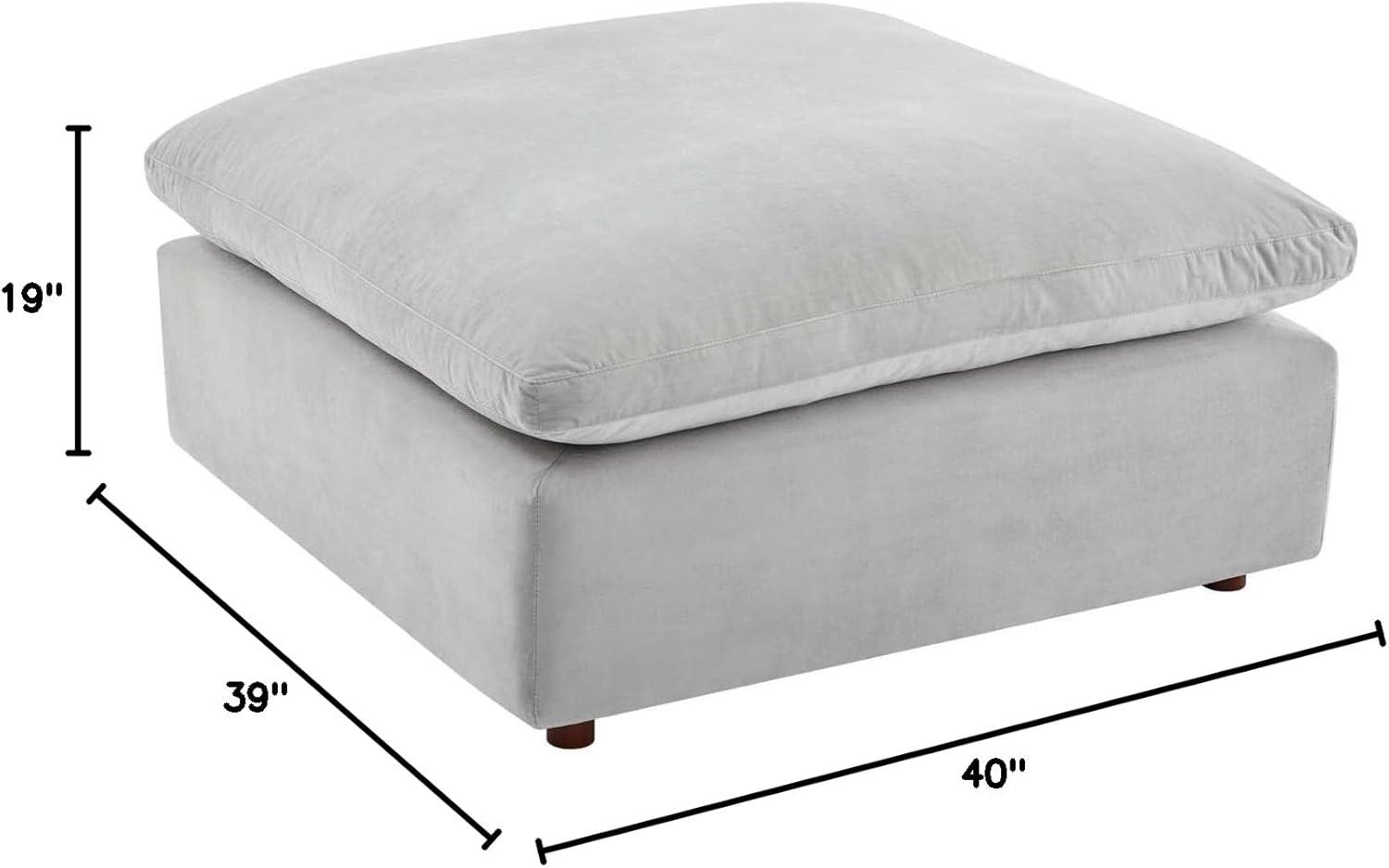 Modway Commix Down Filled Overstuffed Performance Velvet Ottoman