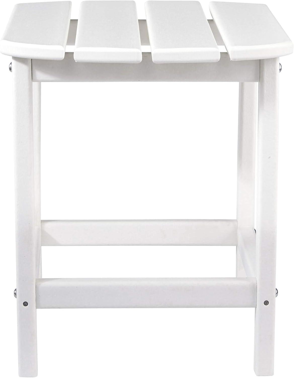 Sundown Treasure White Rectangular Outdoor End Table