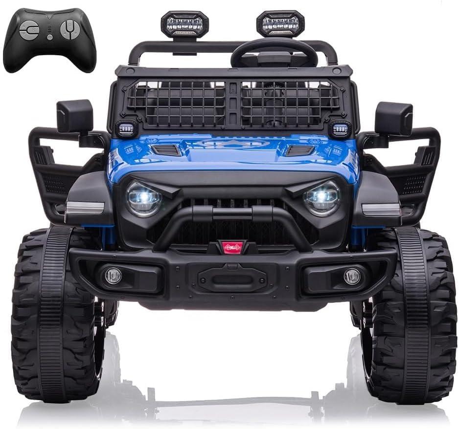 Blue 24V Kids Ride-On Truck with Remote Control