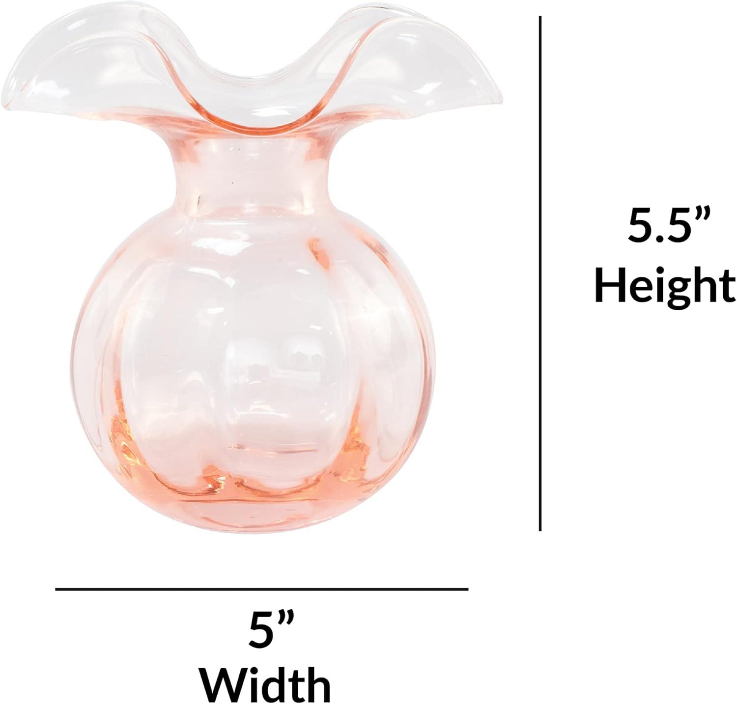 Hibiscus Glass Bud Vase