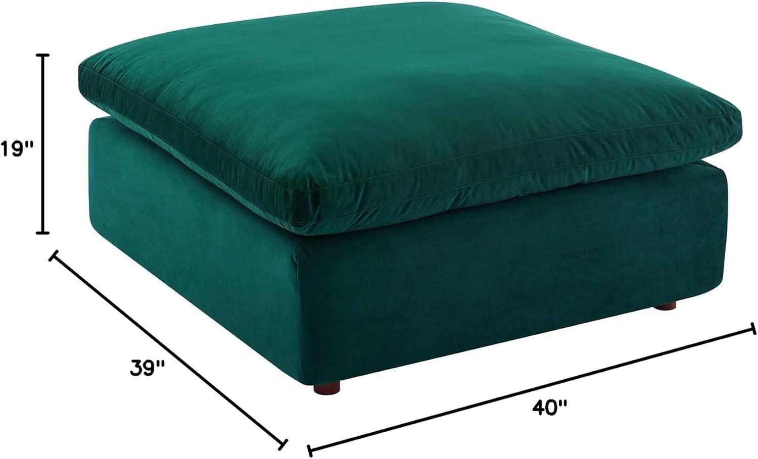 Modway Commix Down Filled Overstuffed Performance Velvet Ottoman