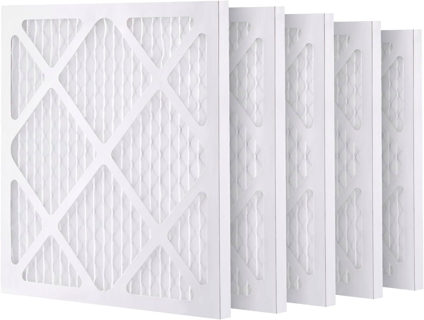 15.75'' White High-Efficiency Air Purifier Pre-Filters, 5 Pack