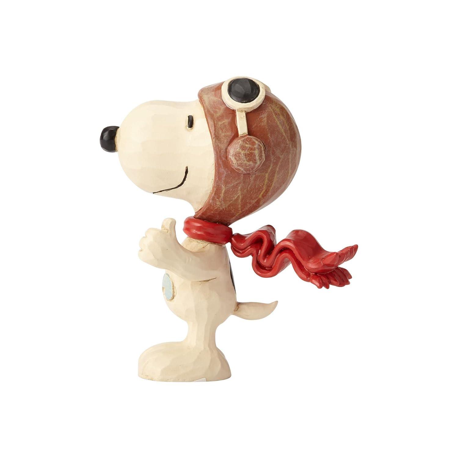 enesco Peanuts by Jim Shore Snoopy Flying Ace Mini Figurine 3in H