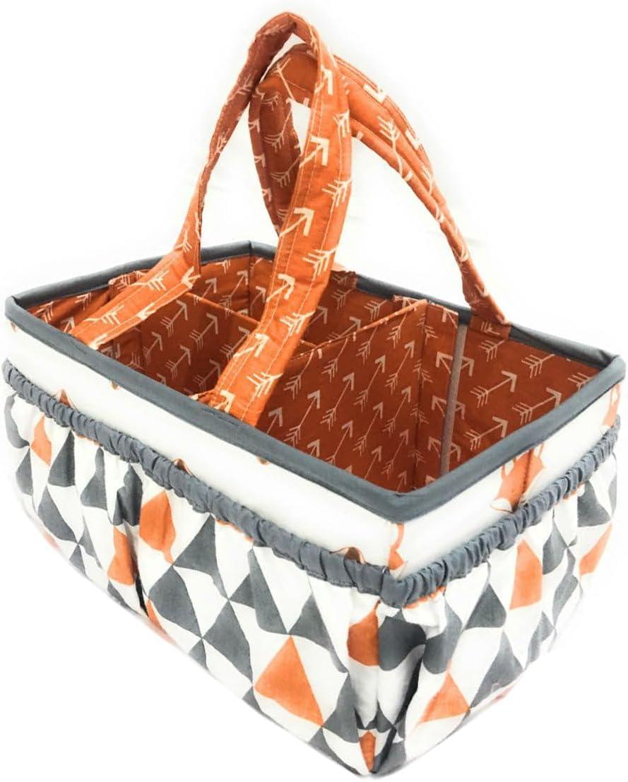 Bacati - Playful Fox Orange/Gray Storage Caddy