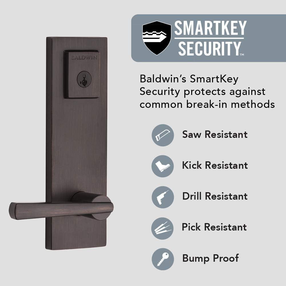 Prestige Complete Entry Lever Set with Single Cylinder Deadbolt and Door Lever