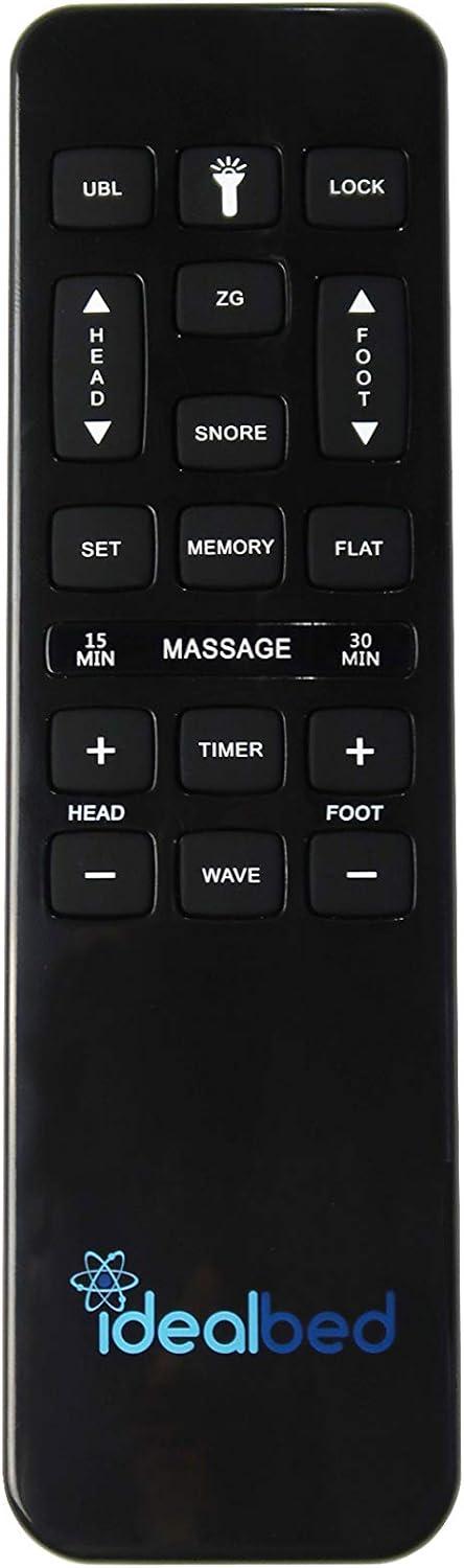 King Adjustable Black Metal Frame Bed with Wireless Remote