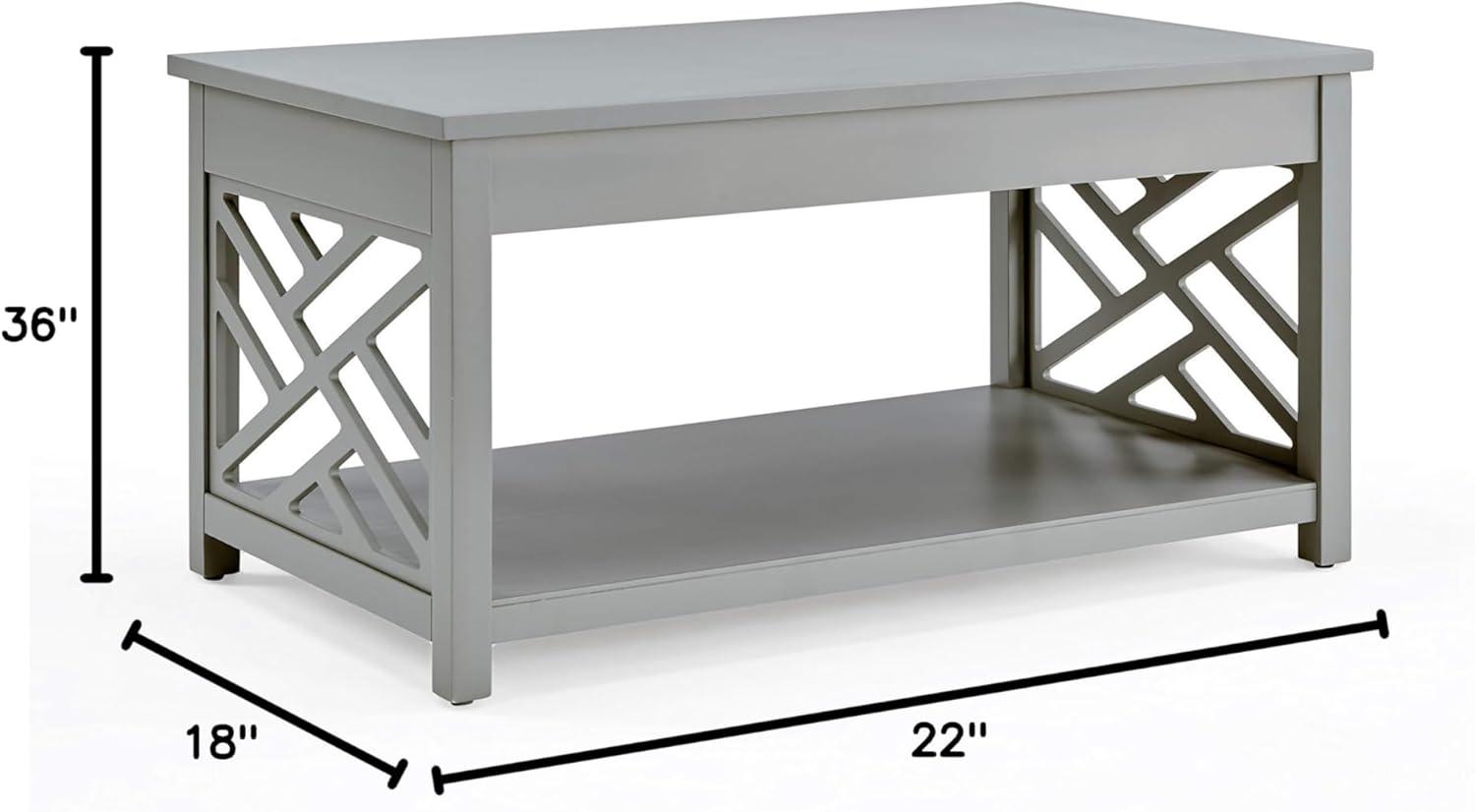 Coventry 36" Coffee Table and End Table with Tray, Set of 2