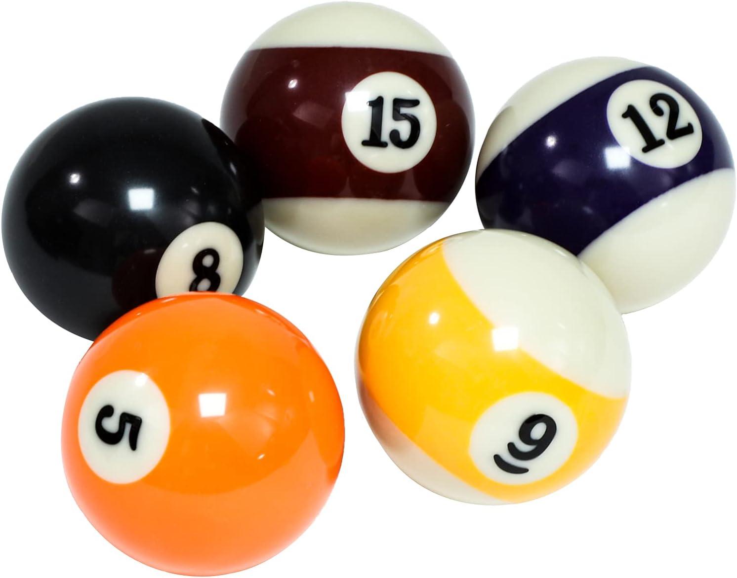 Regulation Size Resin Billiard Balls Set with Numbers