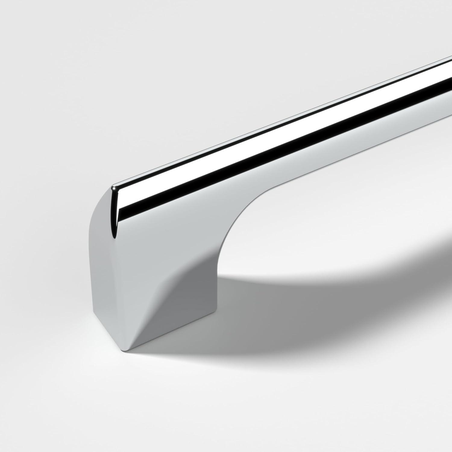 Hickory Hardware H076702-CH-10B 128 mm CC Forge Cabinet Pull, Polished Chrome - Pack of 10