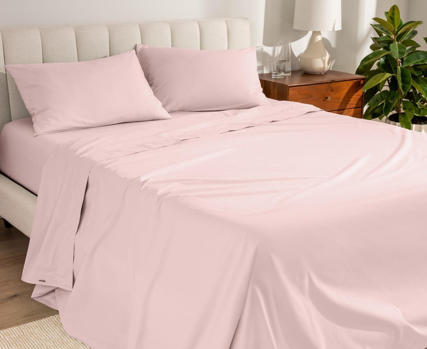 Bare Home 100% Cotton Percale Sheet Set