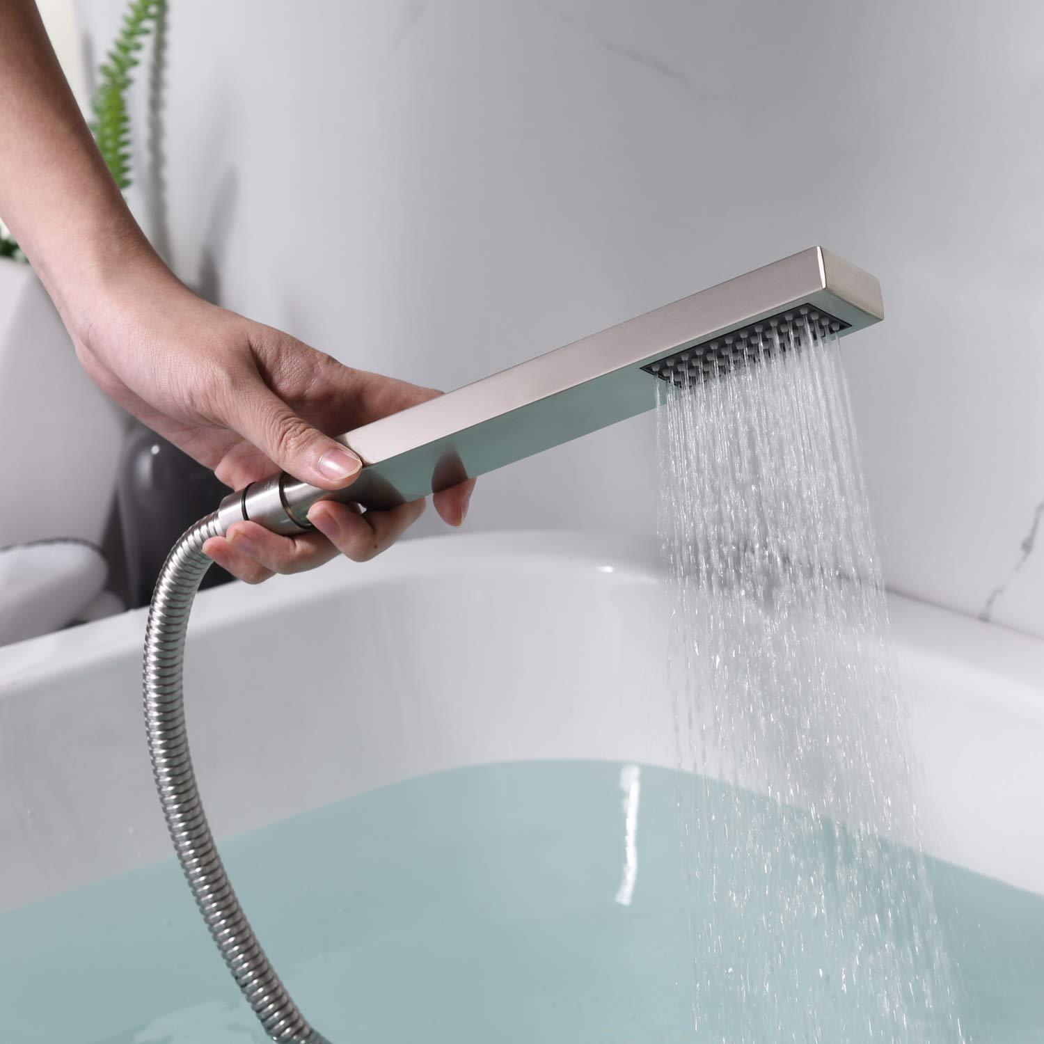 sumerain S2121BGW 1 Handle Bathroom Waterfall Faucet with Diverter