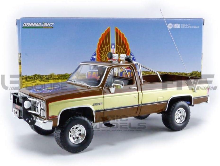 1982 GMC K-2500 Sierra Grande Pickup Truck Brown "The Fall Guy" (1981-1986) TV Series 1/18 Diecast Model Car by Greenlight