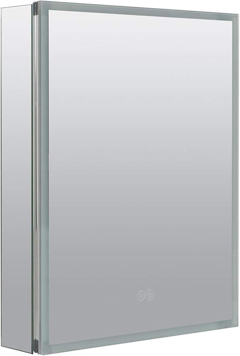 17.7000'' W 23.5000'' H Recessed Framed Medicine Cabinet Mirror 2 Adjustable