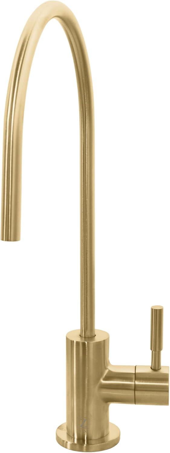 Champagne Bronze Single Handle Modern Bar and Prep Faucet