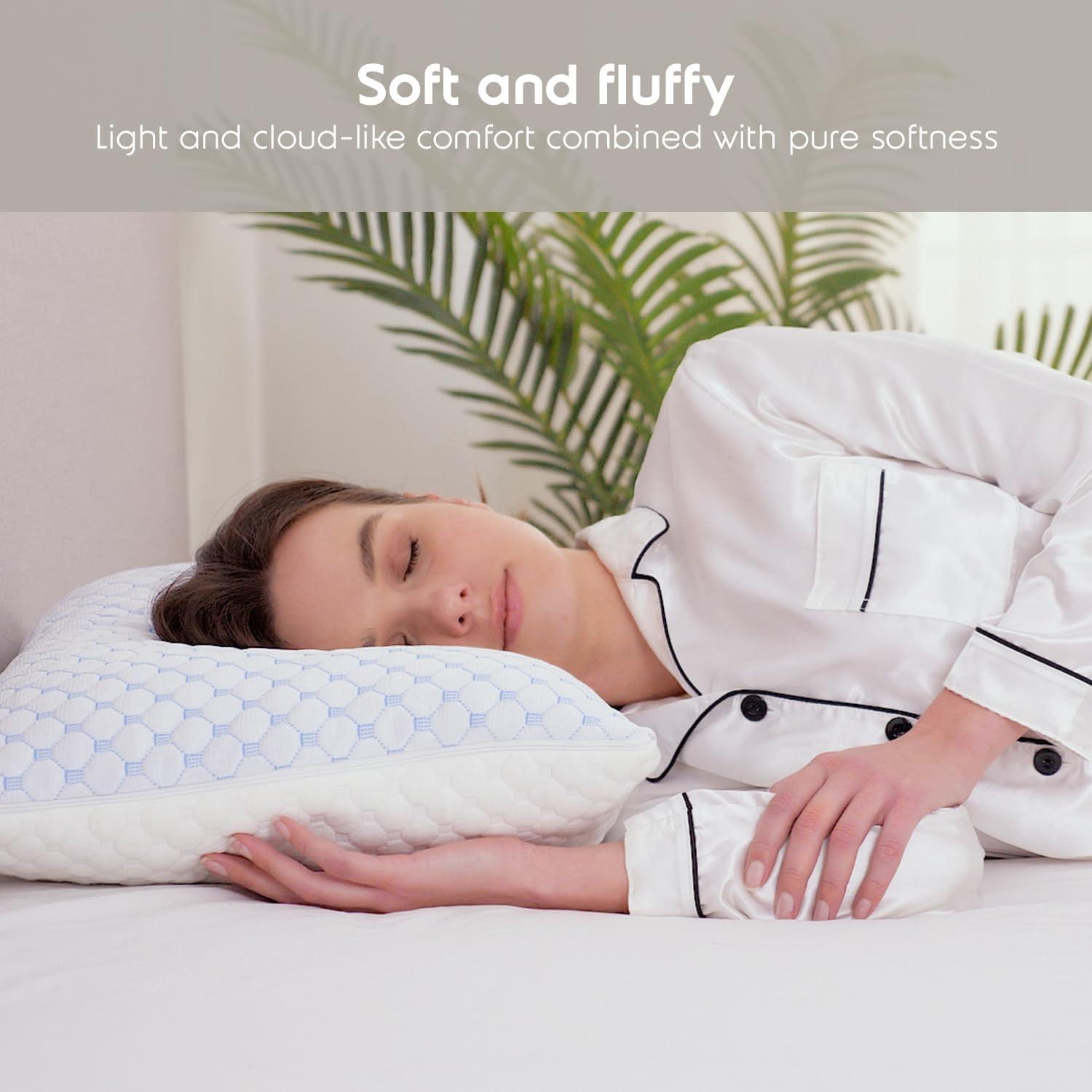 Nestl King Size Adjustable Colling Gel Pillow - 2 Pack