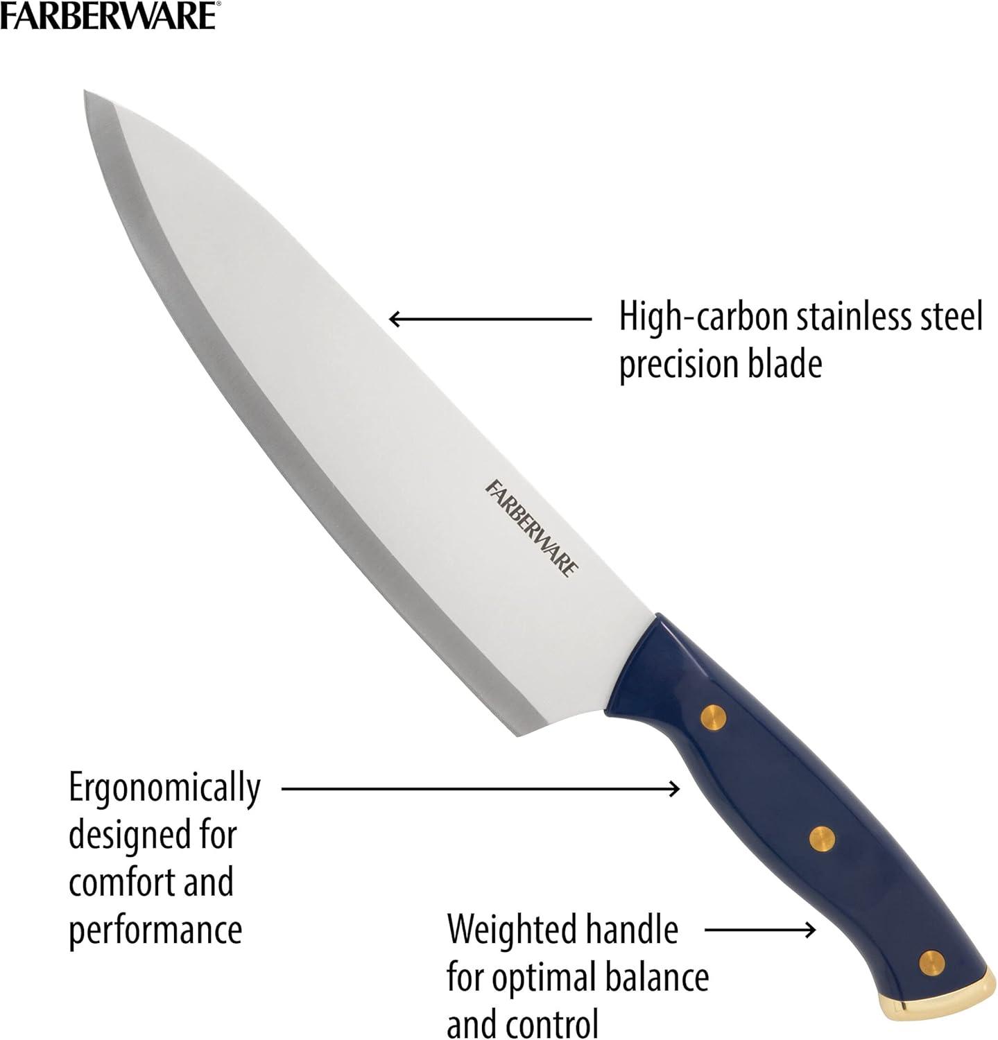 Farberware Farberware 15-Piece Triple Riveted Knife Block Set